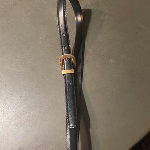 Ladies Black Belt  Size M3/4 inch wide and 33 inches long
